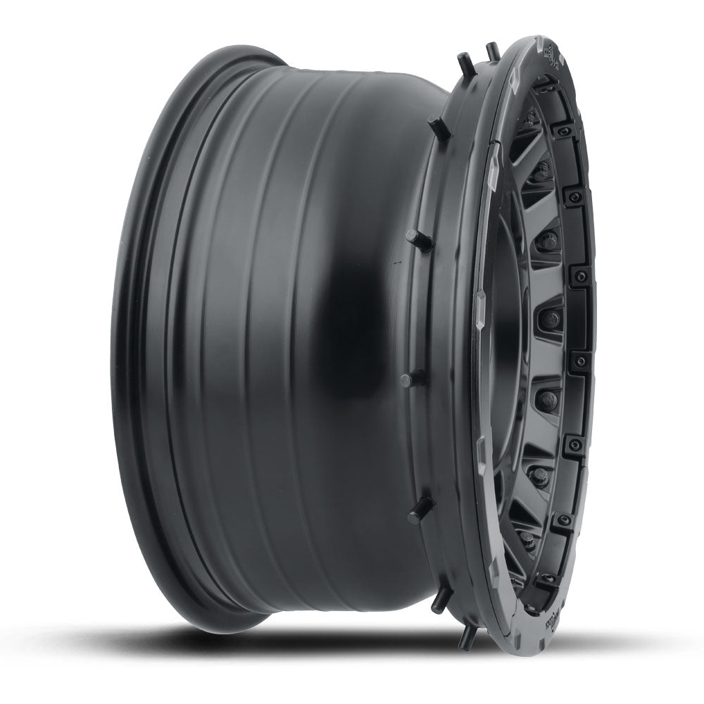 ICON Alloys Hammer Pro, Satin Black, 17 x 8.5 / 6 x 5.5, 0mm Offset, 4.75" BS