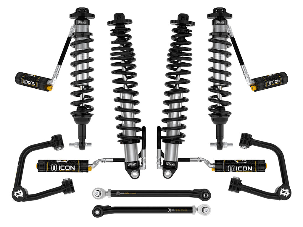 ICON 2021-2023 Ford Bronco, Non-Sasquatch, 3-4" Lift, Stage 6 Suspension System, CDCV, Tubular, Heavy Rate Rear Spring