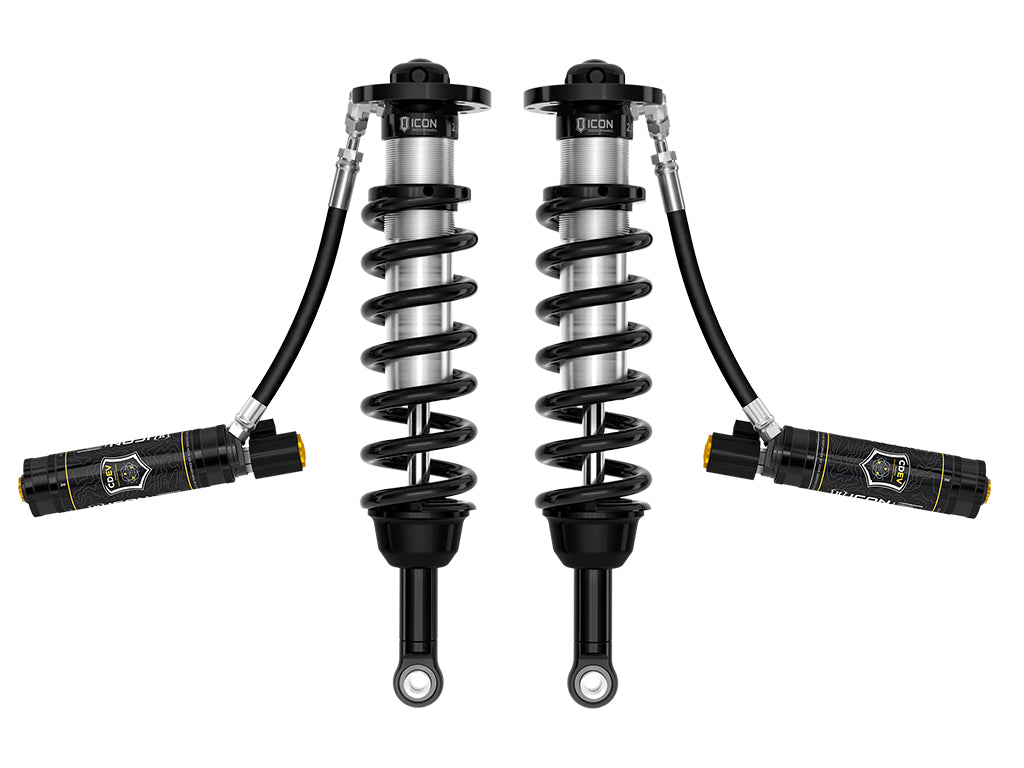 ICON 2022-2024 Toyota Tundra, 5-6" Lift, Front, V.S. 2.5 Series Coilover Kit, Remote Reservoir w/ CDEV, Pair