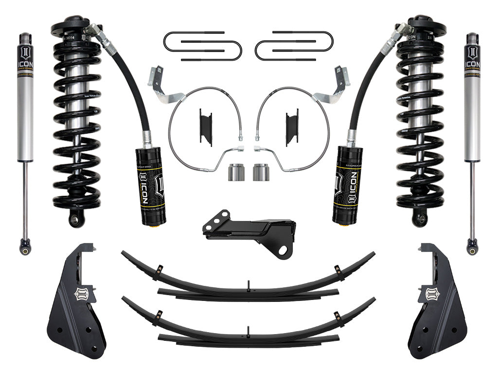 ICON 2023-2025 Ford F-250/F-350 Super Duty 4WD, 4-5.5" Lift, Stage 1 Coilover Conversion System w/ Expansion Packs