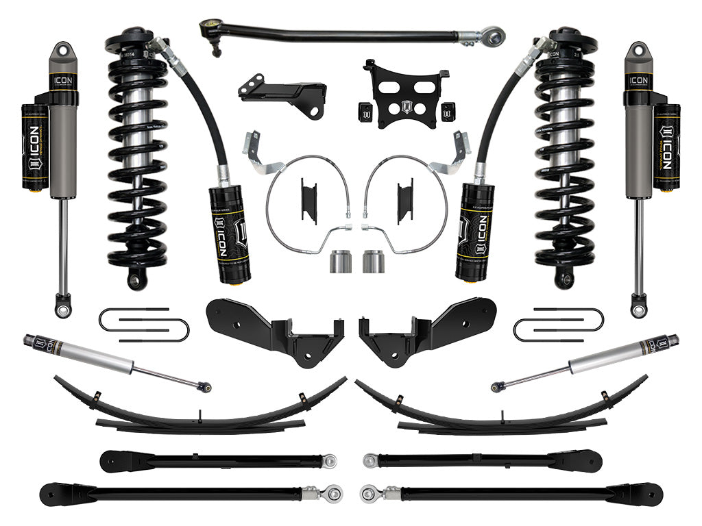 ICON 2023-2025 Ford F-250/F-350 Super Duty 4WD, 4-5.5" Lift, Stage 6 Coilover Conversion System w/ Expansion Packs