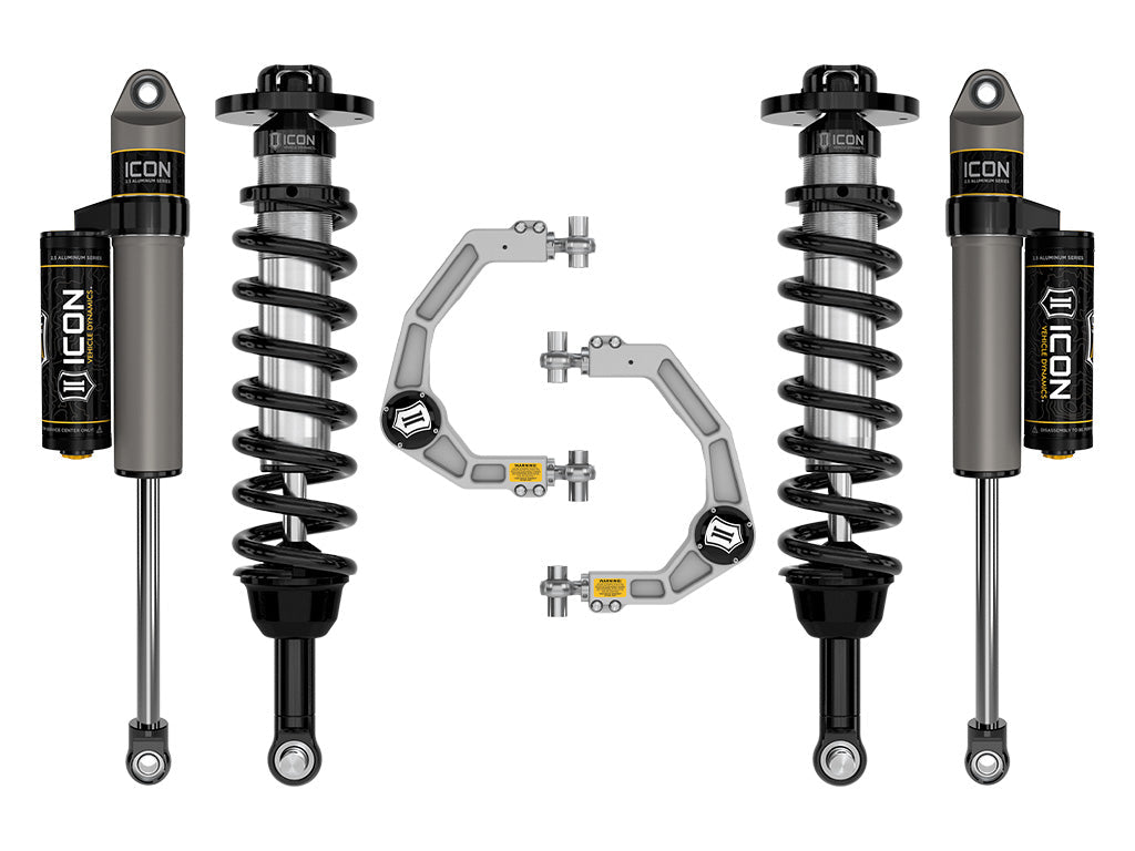 ICON 2021-2024 Ford F-150 Tremor, 2.5-3" Lift, Stage 2 Suspension System, Billet
