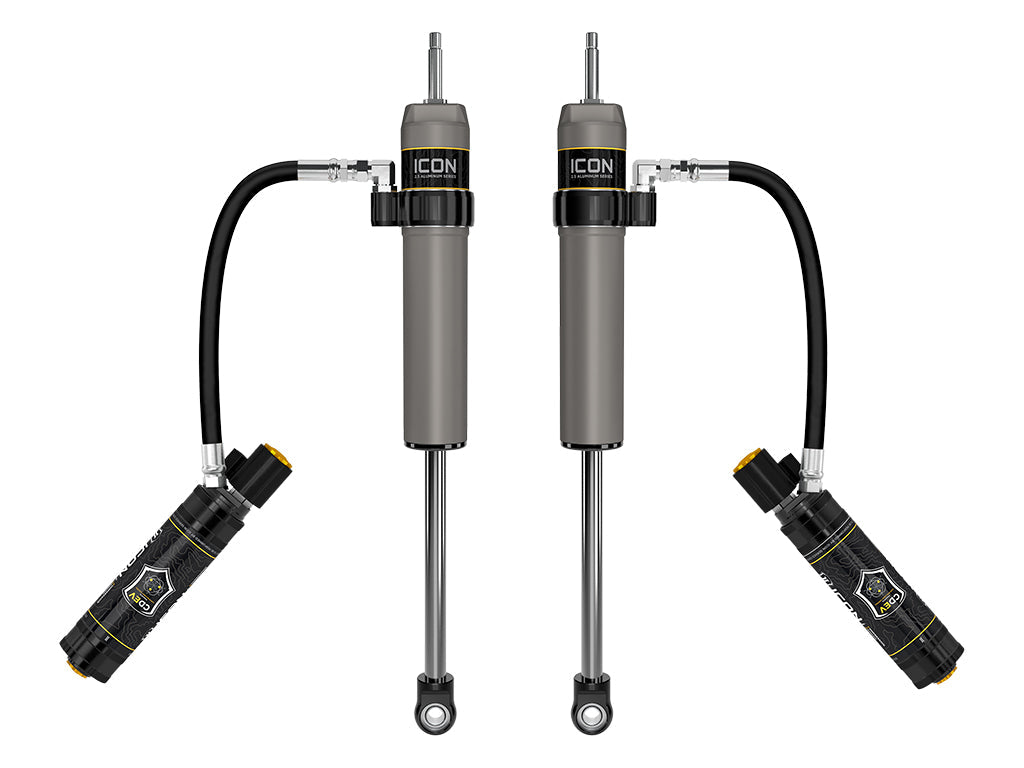 ICON 2022-2025 Toyota Tundra 0-1.5” Lift/2023-2025 Sequoia 0-4" Lift, Rear, V.S. 2.5 Aluminum Series Shock Absorbers, Remote Reservoir w/ CDEV, Pair