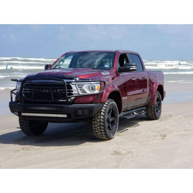 Ranch Hand Midnight Series Front Bumper W/ Grille Guard Fits Select 19-25 Ram 1500 Model MFD19HBM1