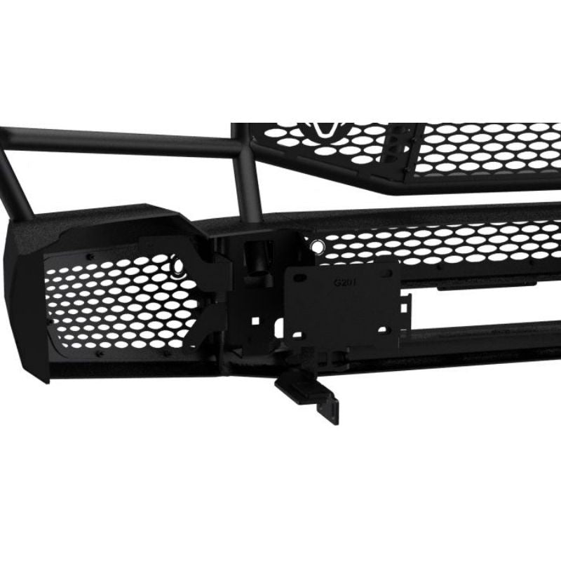 Ranch Hand Midnight Series Front Bumper W/ Grille Guard Fits Select 20-23 GMC Sierra 2500 HD/3500 HD Model MFG201BM1