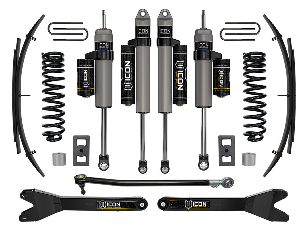 ICON 2023-2025 Ford F-250/F-350 Super Duty 4WD, Diesel, 2.5" Lift, Stage 3 Suspension System w/ Radius Arms and Expansion Packs