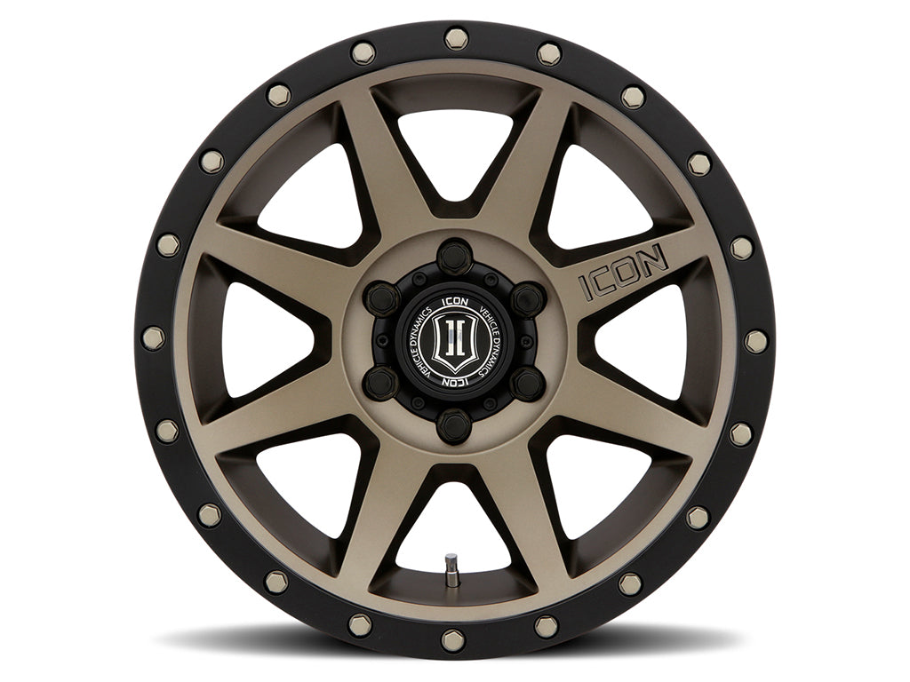 ICON Alloys Rebound, Bronze, 18 x 9 / 5 x 5, -12mm Offset, 4.5" BS