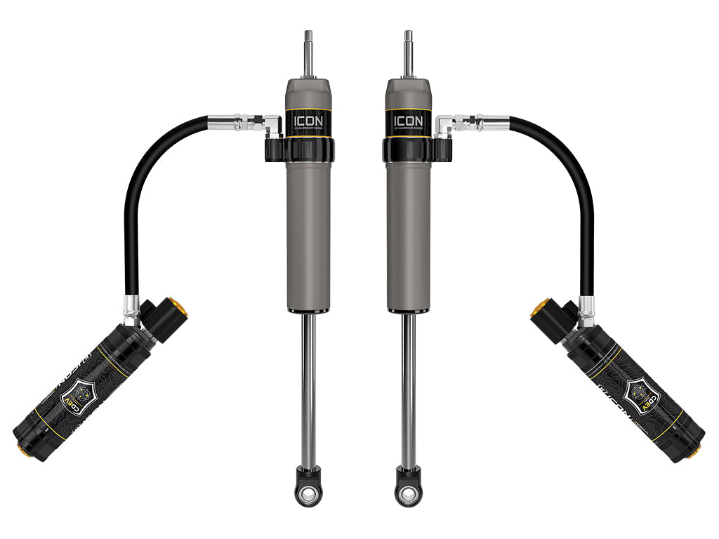 ICON 2025 Toyota 4Runner, 0-3” Lift, Rear, V.S. 2.5 Aluminum Series Shock Absorbers, Remote Reservoir w/ CDEV, Pair