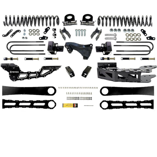 4" F450 F550 RADIUS ARM Badged DROP LIFT KIT for 2017 TO 2022 SUPER DUTY