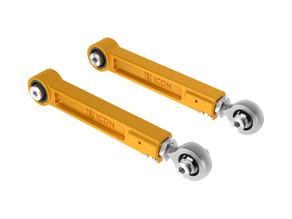 ICON 2022-2025 Toyota Tundra/2023-2025 Toyota Sequoia/2024-2025 Toyota Tacoma/Toyota Land Cruiser 250 Series/Lexus GX550/2025 Toyota 4Runner, Rear, Billet Upper Link Kit, Gold Anodizing
