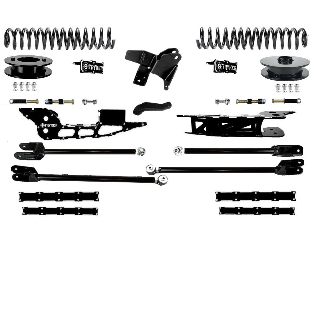 4" Ram 3500 Lift Kit with Tubular 4-Link for 2019 TO 2025