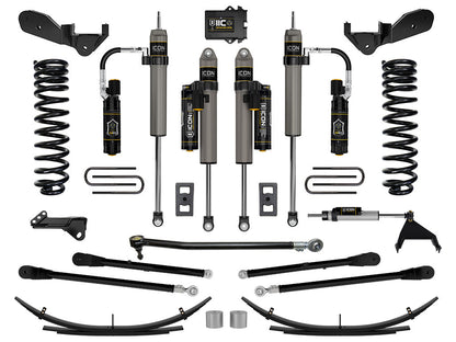 ICON 2023-2025 Ford F-250/F-350 Super Duty 4WD, Gas, 2.5" Lift, Stage 6 Suspension System w/ 4-Link and Expansion Packs