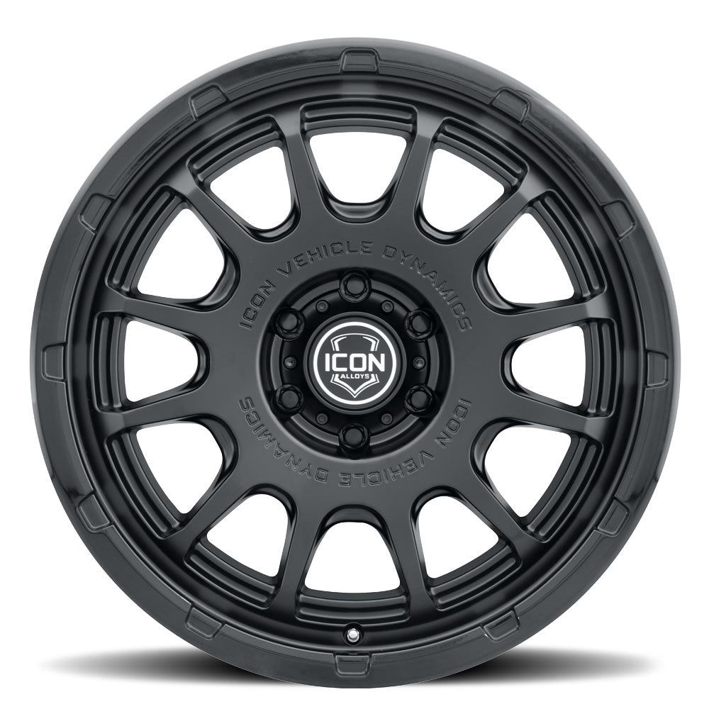 ICON Alloys Rancho, Double Black, 20 x 9 / 6 x 5.5, 16mm Offset, 5.625" BS