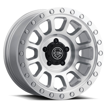 ICON Alloys Hulse, Silver Machined, 18 x 9 / 6 x 135, 6mm Offset, 5.25" BS