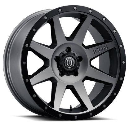 ICON Alloys Rebound, Titanium, 20 x 9 / 6 x 5.5, 0mm Offset, 5" BS