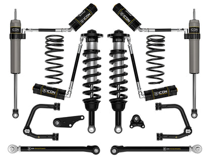 ICON 2024-2025 Toyota Tacoma 1.25-3" Lift, Stage 7 Suspension System, Tubular, Overland Rear Springs