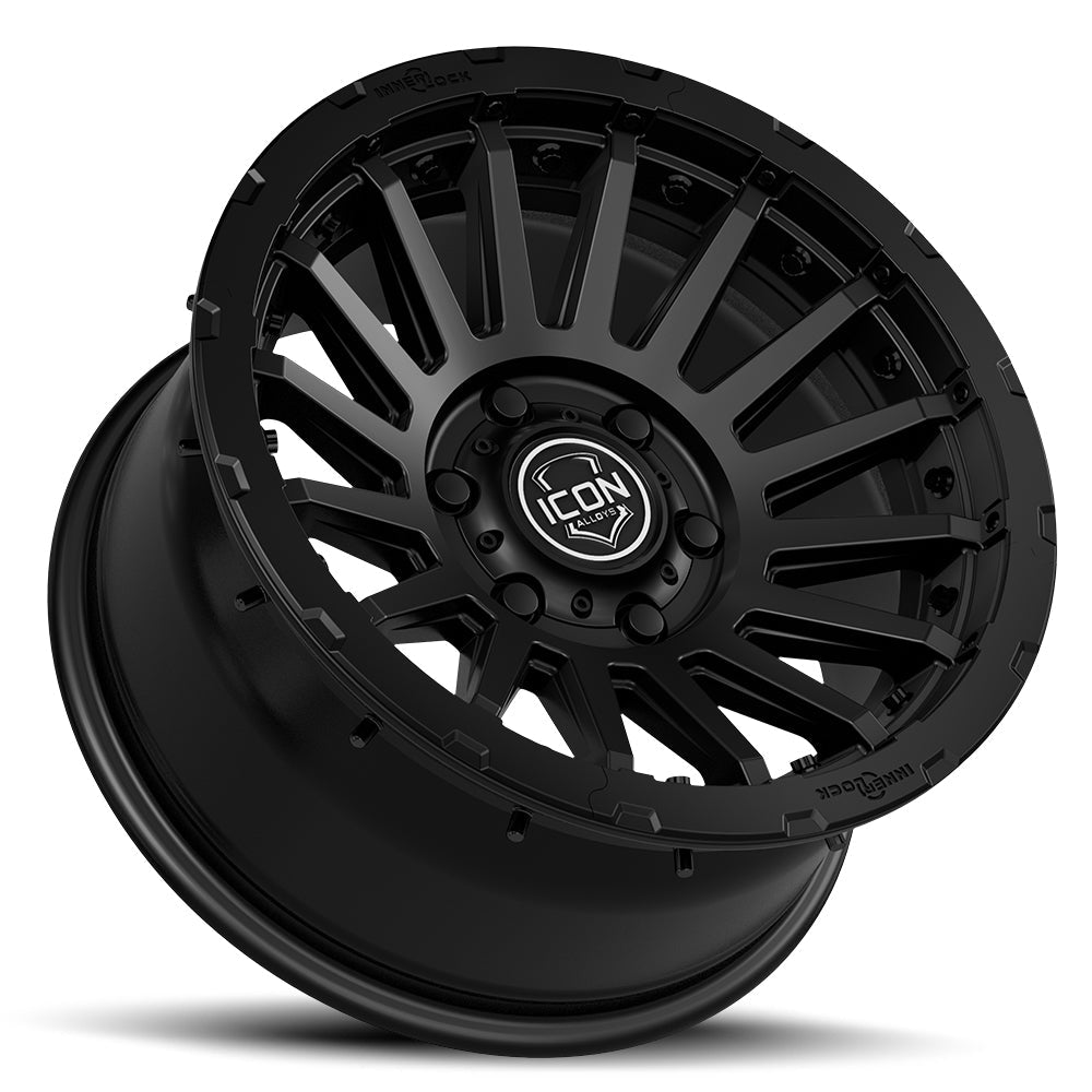 ICON Alloys Recon Pro, Satin Black, 18 x 9 / 8 x 6.5, 12mm Offset, 5.5" BS