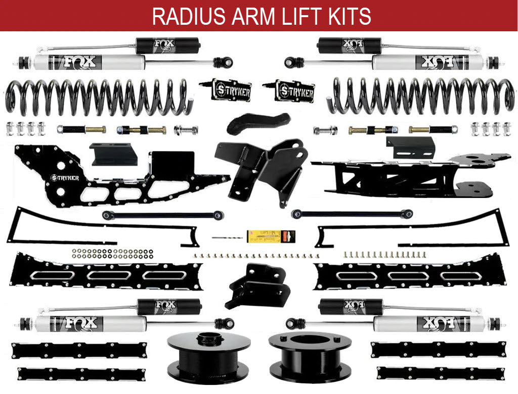 6" Ram 2500 RADIUS Arm Badged Lift Kit for 2019 TO 2025 DODGE RAM