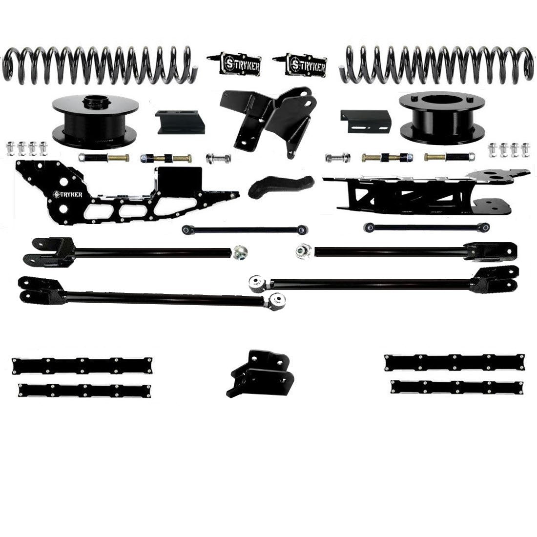 6" Ram 3500 Tube 4-Link Lift Kit for 2019 TO 2025 DODGE RAM HEAVY DUTY