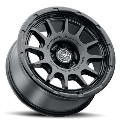 ICON Alloys Rancho, Double Black, 20 x 9 / 6 x 5.5, 16mm Offset, 5.625" BS