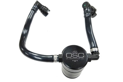 J&L Oil Separator 3.0 Passenger Side, Black Anodized - S&B
