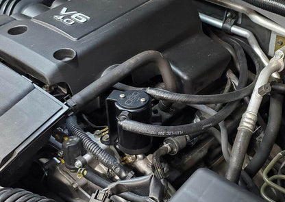 J&L Oil Separator 3.0 Passenger Side, Black Anodized