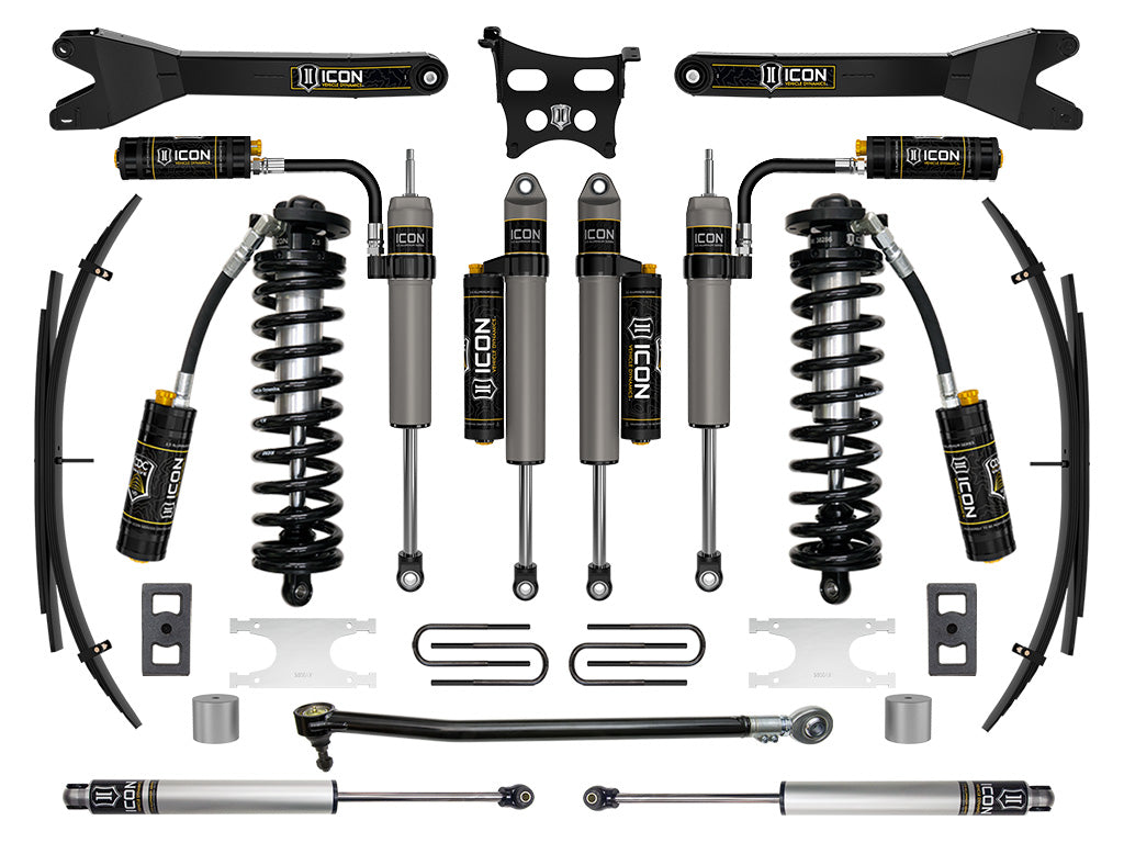 ICON 2023-2025 Ford F-250/F-350 Super Duty 4WD, 2.5-3" Lift, Stage 5 Coilover Conversion System with Radius Arms and Expansion Packs