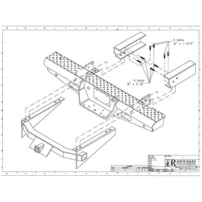 Ranch Hand Legend Series Rear Bumper Fits Select 08-15 Ford Super Duty F-250/F-350 Model BBF080BLSL