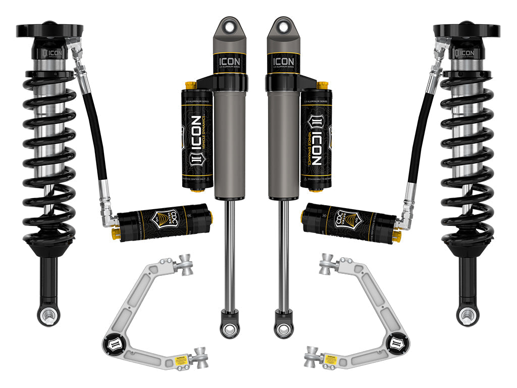 ICON 2023-2024 GMC Canyon AT4, Denali, & Elevation/Chevrolet Colorado Trail Boss, 1.75-2.5" Lift, Stage 5 Suspension System w/ Billet Upper Control Arms