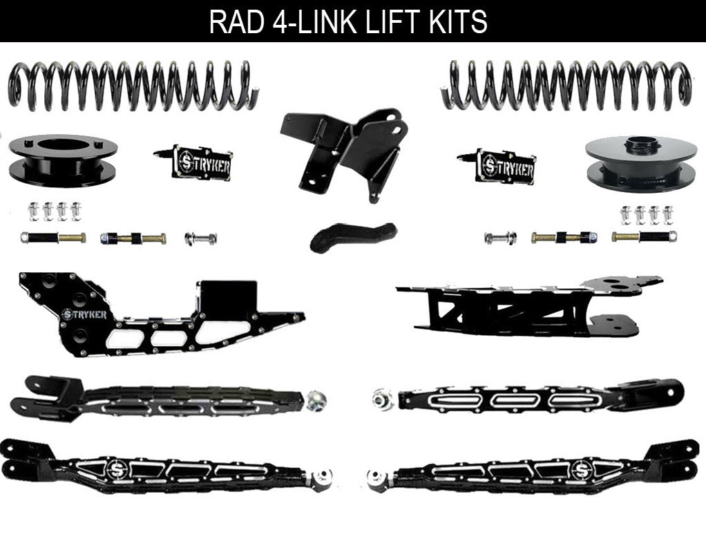 4" Ram 2500 Lift Kit 4-Link 2019 TO 2025 DODGE RAM HEAVY DUTY
