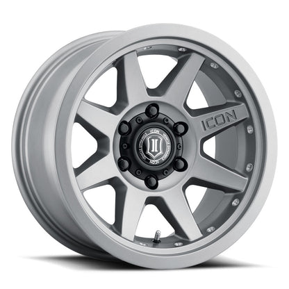 ICON Alloys Rebound PRO, Titanium, 17 x 8.5 / 5 x 5.5, 0mm Offset, 4.75" BS, 108mm Hub Bore