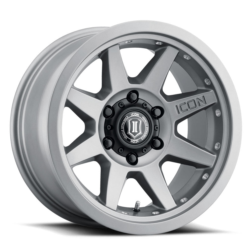 ICON Alloys Rebound Pro, Titanium, 17 x 8.5 / 6 x 135, 6mm Offset, 5" BS