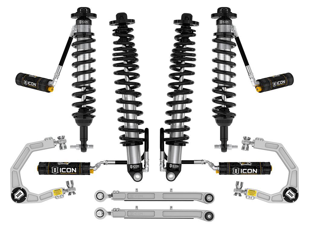 ICON 2021-2023 Ford Bronco, Non-Sasquatch, 3-4" Lift, Stage 6 Suspension System, CDCV, Billet, Heavy Rate Rear Spring