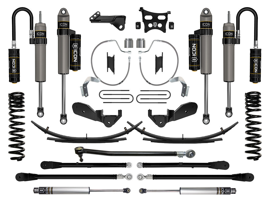 ICON 2023-2025 Ford F-250/F-350 Super Duty 4WD, Diesel, 4.5" Lift, Stage 6 Suspension System w/ Expansion Packs