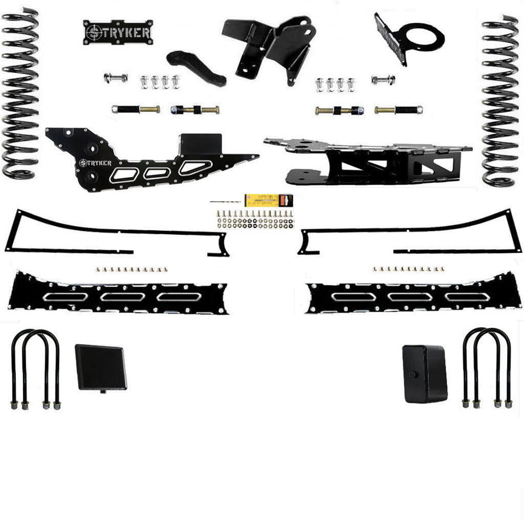4" RAM 3500 Radius Arm Badged LIFT KIT 2019 TO 2025 DODGE RAM HEAVY DUTY