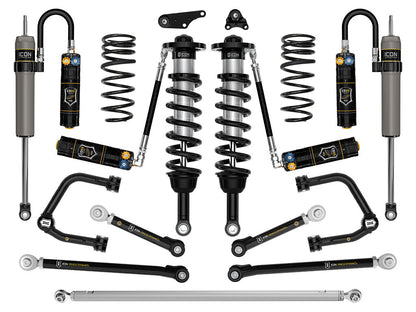 ICON 2024-2025 Toyota Tacoma 1.25-3" Lift, Stage 12 Suspension System, Tubular, Overland Rear Springs