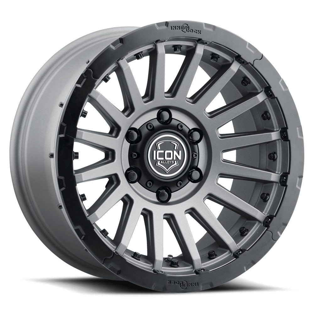 ICON Alloys Recon Pro, Charcoal, 18 x 9 / 8 x 170, 6mm Offset, 5.25" BS