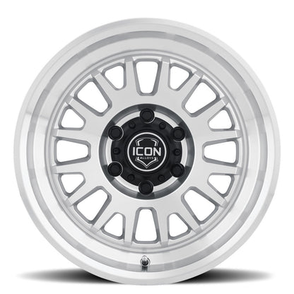 ICON Alloys Anza, Silver Machined, 17 x 8.5 / 5 x 150, 25mm Offset, 5.75" BS