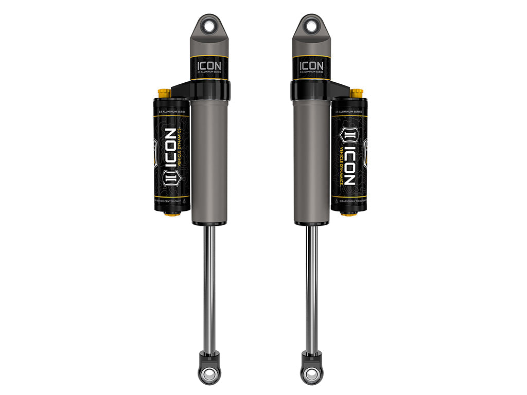 ICON 2021-2024 Ford F-150 4WD/F-150 Tremor, 0-2" Lift, Rear, V.S. 2.5 Aluminum Series Shock Absorbers, Piggyback Reservoir w/ CDCV, Pair