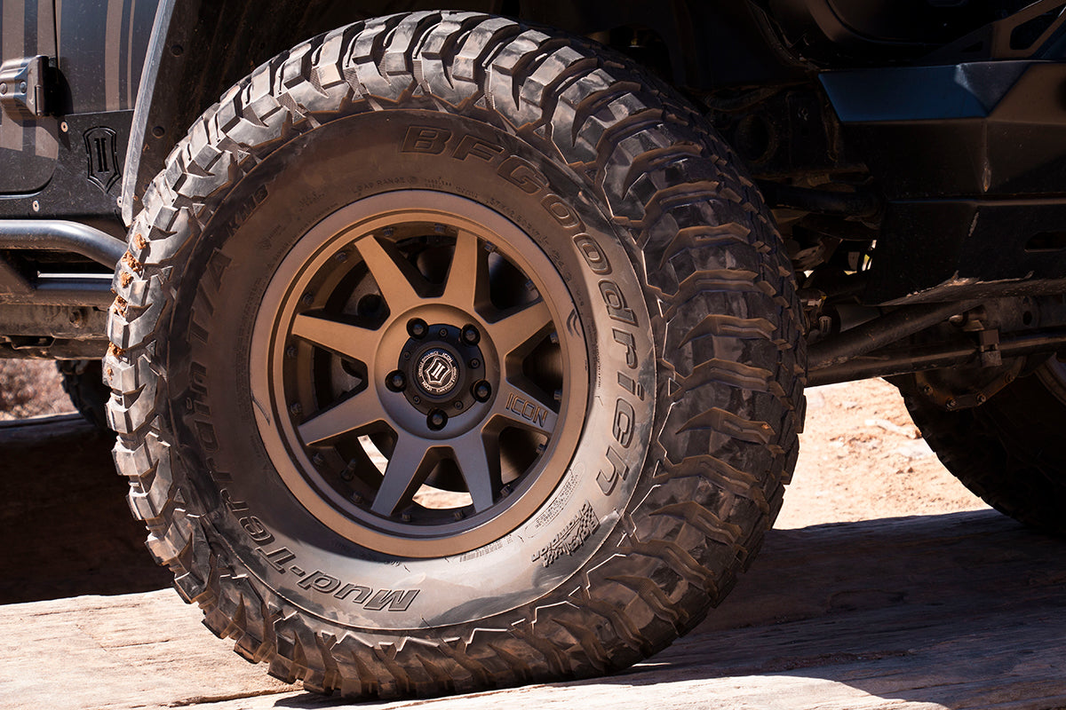 ICON Alloys Rebound Pro, Bronze, 17 x 8.5 / 6 x 5.5, 0mm Offset, 4.75" BS