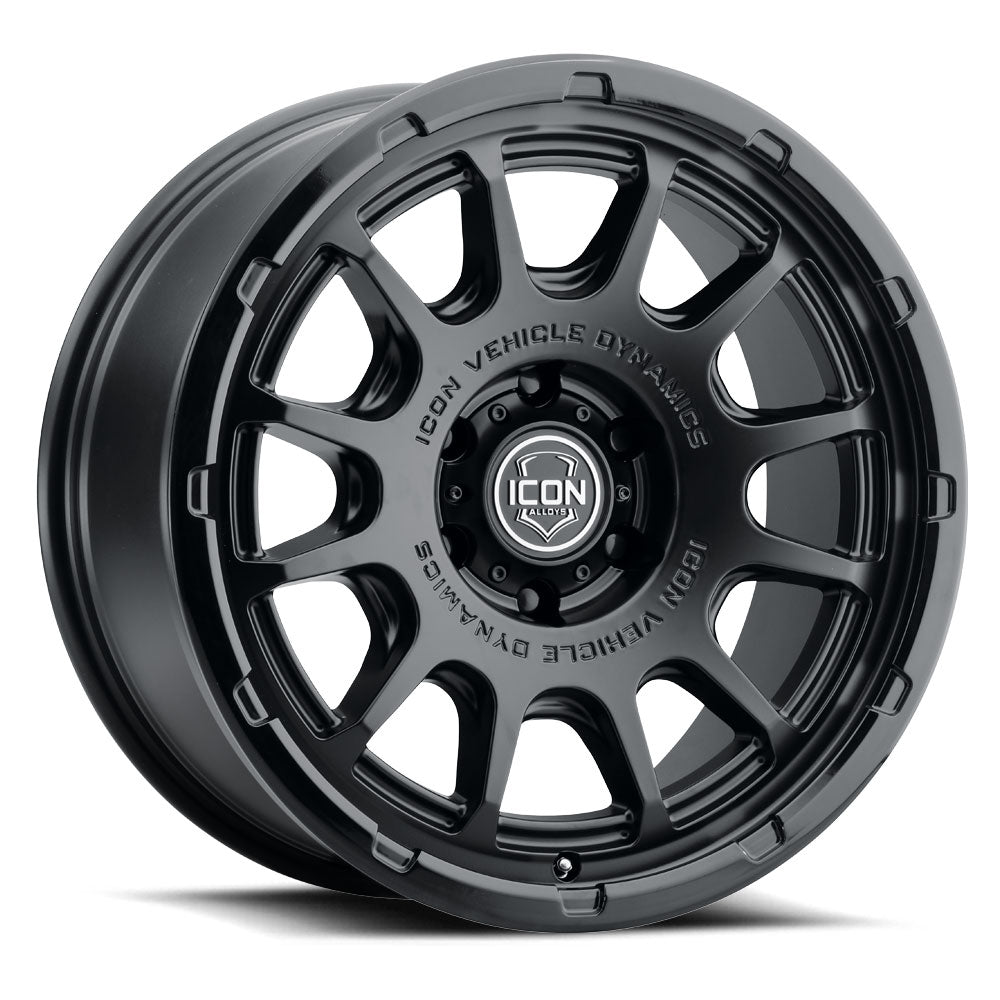 ICON Alloys Rancho, Double Black, 20 x 9 / 6 x 5.5, 16mm Offset, 5.625" BS