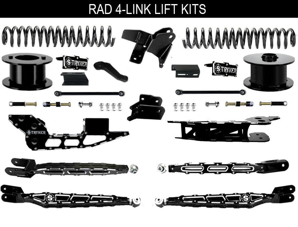 8" Ram 2500 4-Link Lift Kit for 2019 TO 2025 DODGE RAM HEAVY DUTY