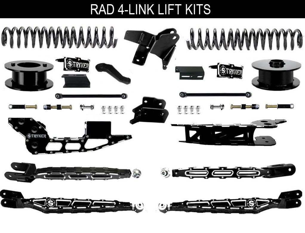 6" Ram 3500 4-Link Lift Kit for 2019 TO 2025 DODGE RAM HEAVY DUTY