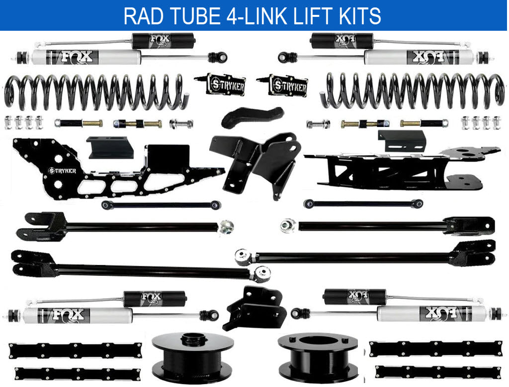 6" Ram 3500 Tube 4-Link Lift Kit for 2019 TO 2025 DODGE RAM HEAVY DUTY
