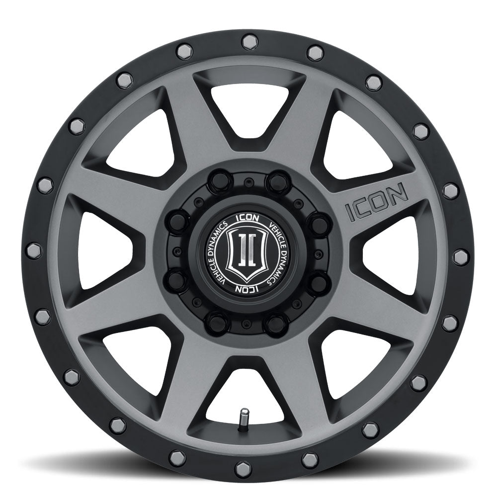 ICON Alloys Rebound HD, Titanium, 18 x 9 / 8 x 180, 12mm Offset, 5.5" BS