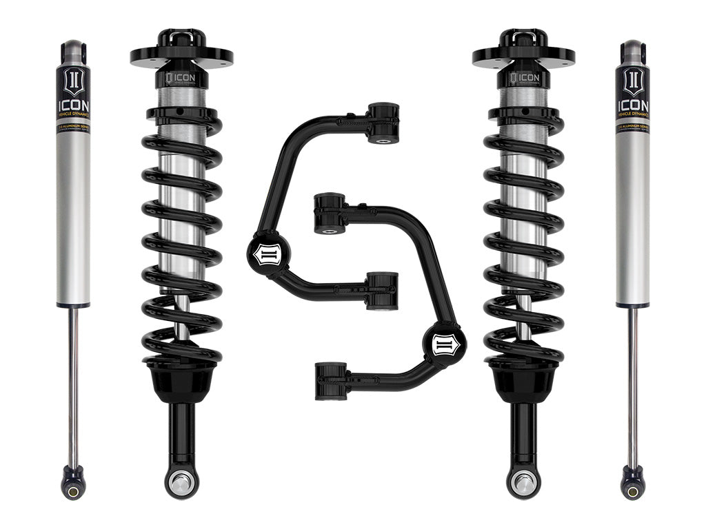 ICON 2021-2024 Ford F-150 4WD, 2.75-3.5" Lift, Stage 1 Suspension System, Tubular