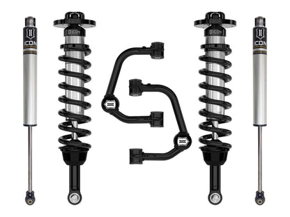 ICON 2021-2024 Ford F-150 4WD, 2.75-3.5" Lift, Stage 1 Suspension System, Tubular