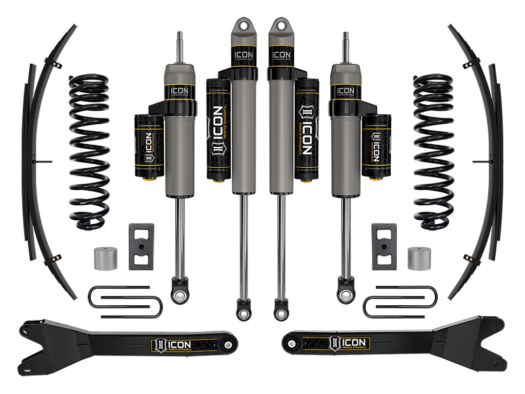ICON 2023-2025 Ford F-250/F-350 Super Duty 4WD, Gas, 2.5" Lift, Stage 2 Suspension System w/ Radius Arms and Expansion Packs