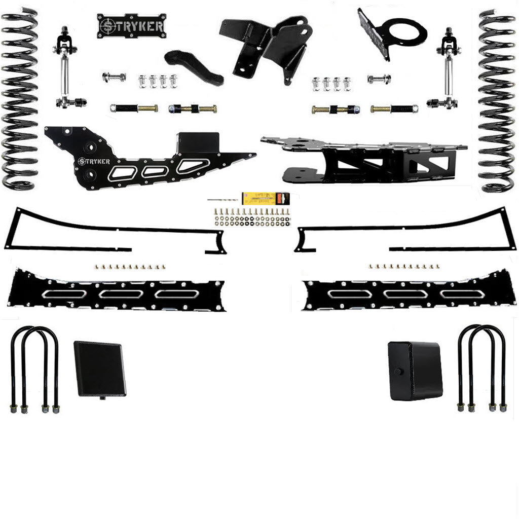 6" Ram 3500 RADIUS Arm Badged Lift Kit for 2019 TO 2025 DODGE RAM