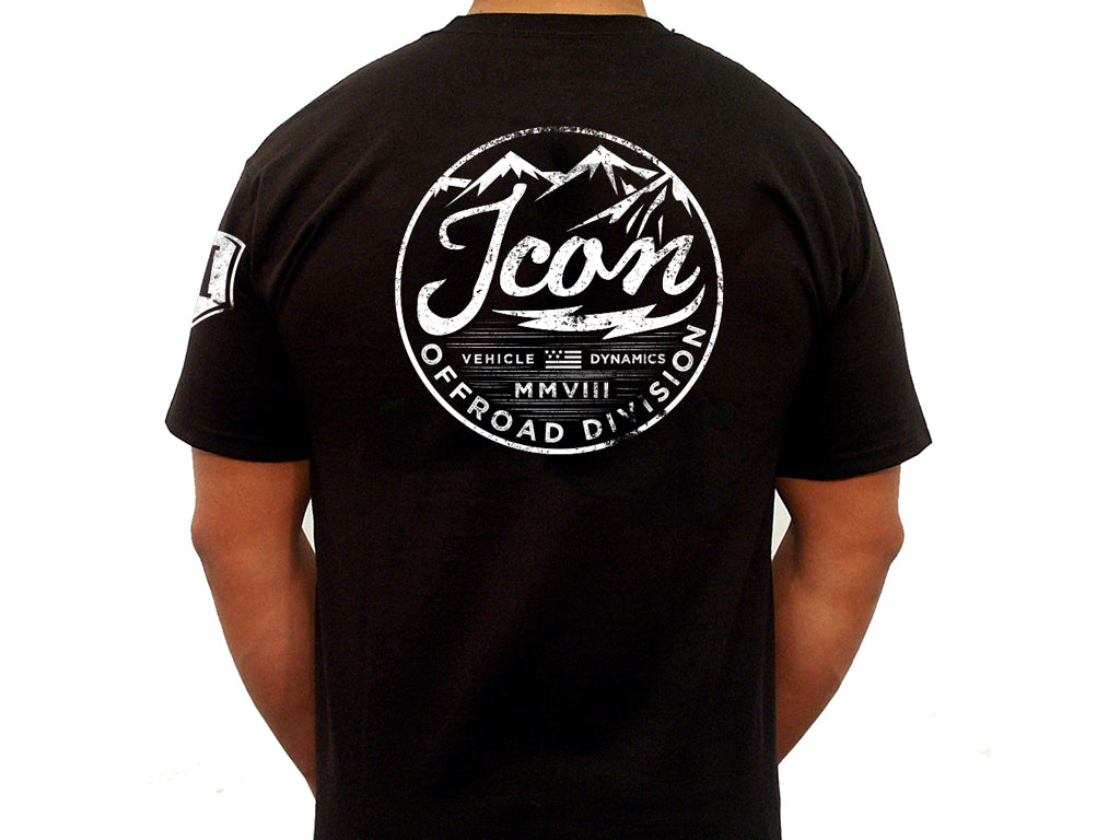 ICON Vintage-Logo Tee – Black, Extra Large